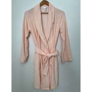 Gilligan & O'Malley Sleepwear Terry Robe - Light Peach Pink - S/M Small/Medium
